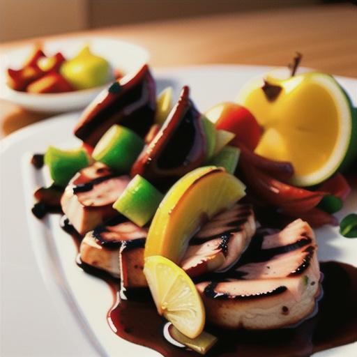 Marinated Pork Medallions with a Ginger-Apple Compote