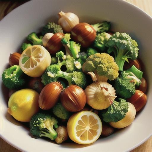 Roasted Garlic Lemon Broccoli