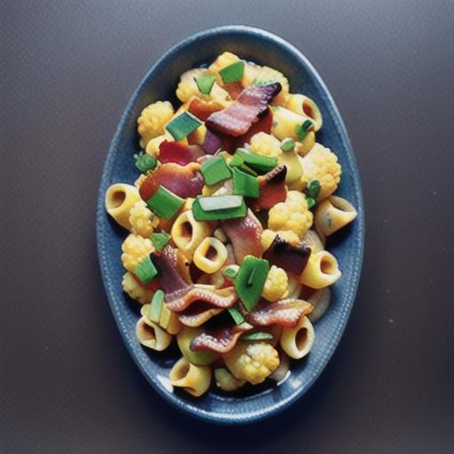 Cauliflower Pasta with Bacon and Parmesan