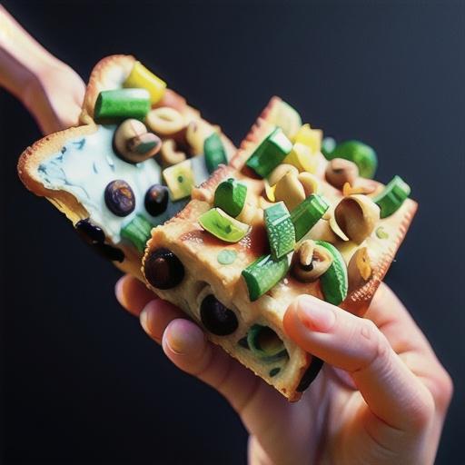 Blue cheese, onion & pine nut focaccia