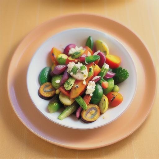 Honey mustard roasted vegetable salad