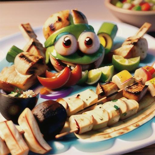 Chicken Kabobs Mexicana