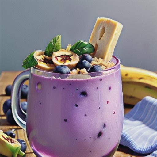 Blueberry Banana Oatmeal Smoothie