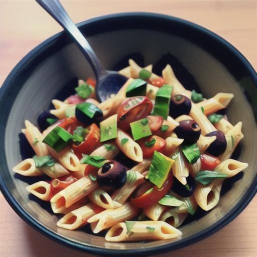 Vegetarian Greek Pasta Salad