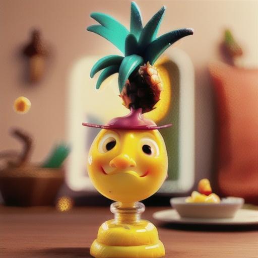 Licorice panna cotta with pineapple