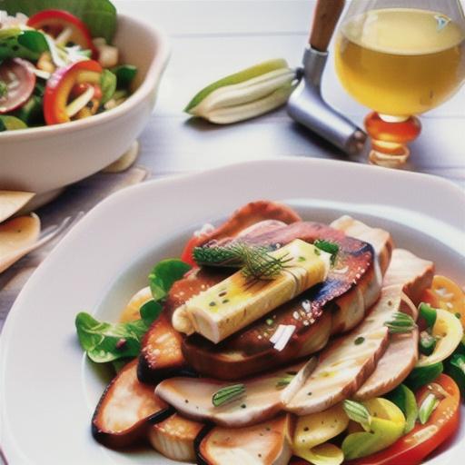 Veal scallopine with fennel & parmesan salad