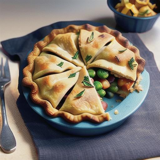 Lamb and rosemary pie