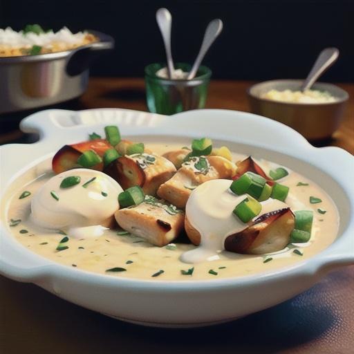 Garlic Creamed Chicken