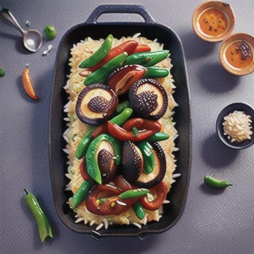 Chilli peanut chicken with rice recipe