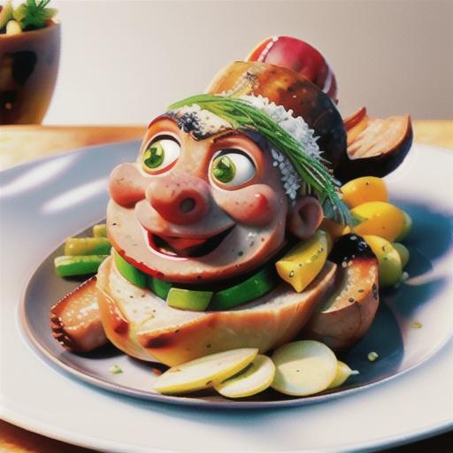 Roast pork with fennel salt