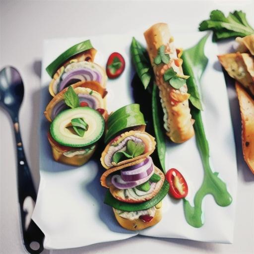 Chicken and green curry mayo roll recipe