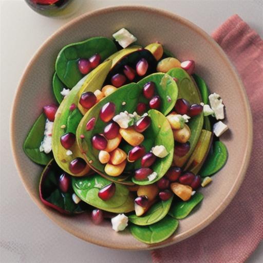 Spinach Pomegranate Salad