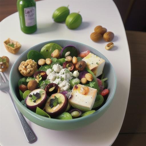 Green salad with goat's cheese