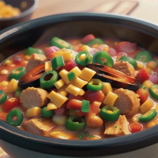 Slow Cooker Turkey Cheeseburger Chili