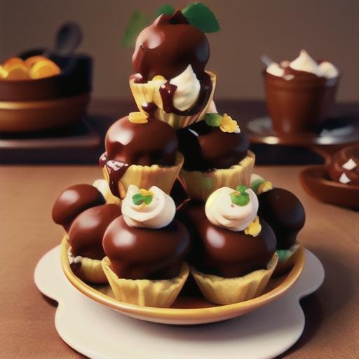 Orange-Chocolate Puffs