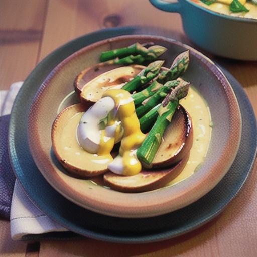Roasted Asparagus with Hollandaise Sauce