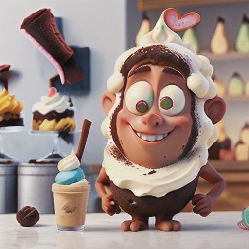 Dairy-free mocha frozen dessert