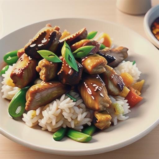 Chinese chicken with vegie rice