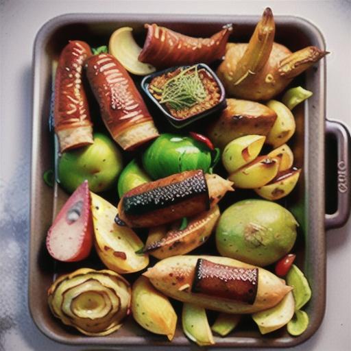 Sausage and potato tray bake