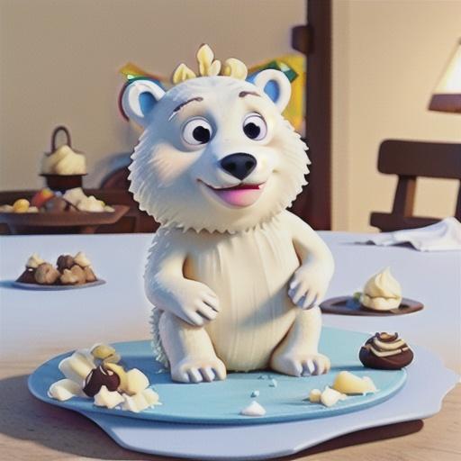 Polar Bear Cheesecake Truffles