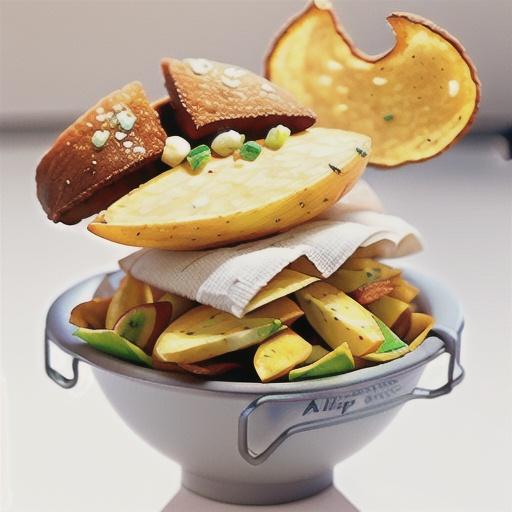 Air Fryer Salt and Vinegar Potato Chips