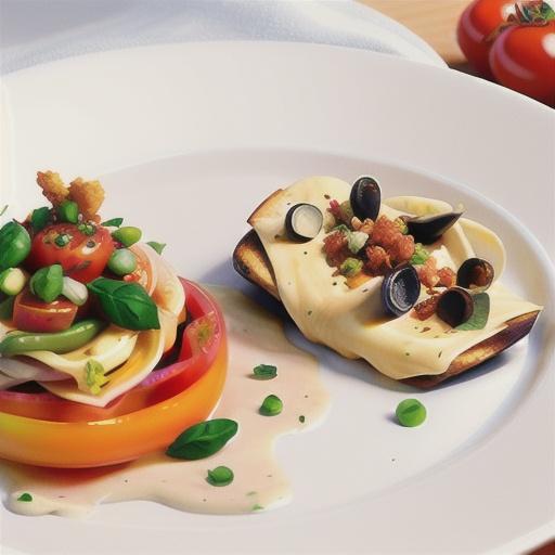 Taglierini with marinated tomatoes, sardine butter & fried crumbs