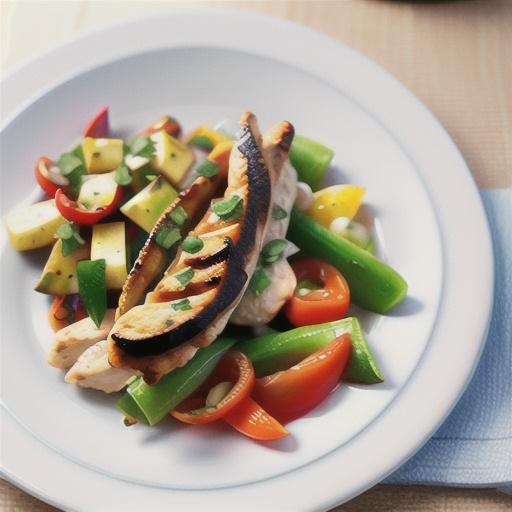 Chicken souvlaki with spiced pita bread