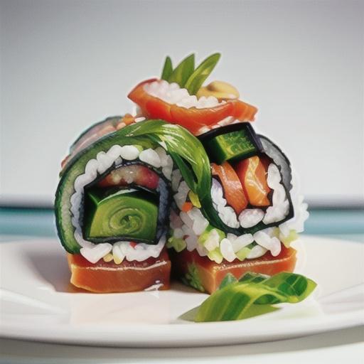 Inside-out sushi