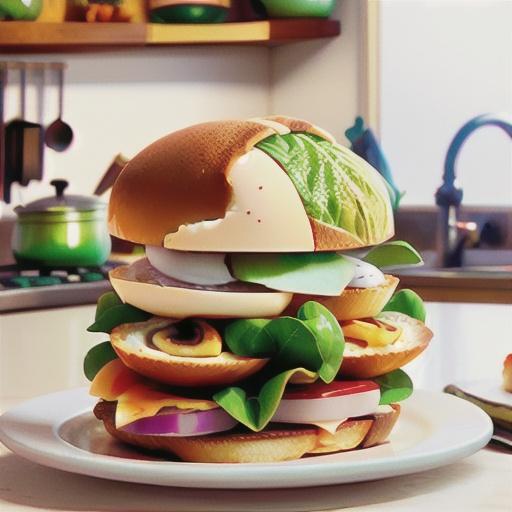 Egg and lettuce sandwiches