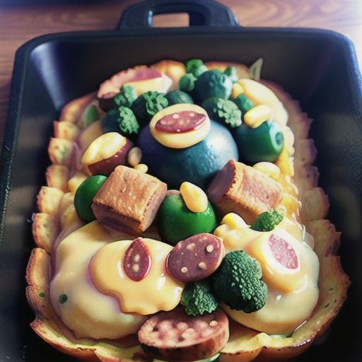 Cauliflower Tot and Turkey Sausage Breakfast Casserole