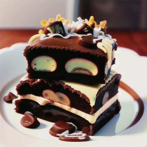 Loaded German Chocolate Cake Mix Brownies