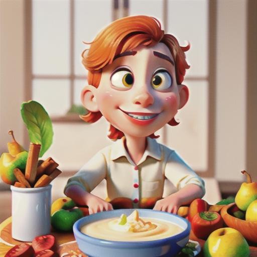 Ginger Dip with Apples and Pears