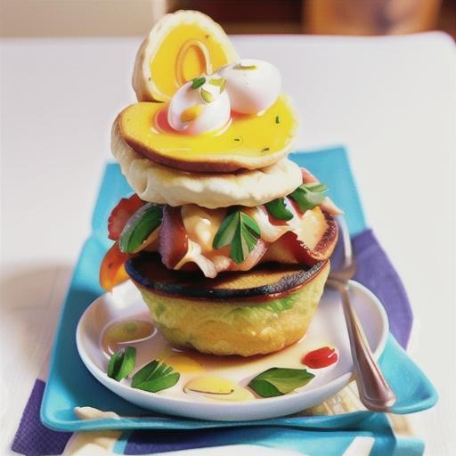 Brunch Eggs on English Muffins