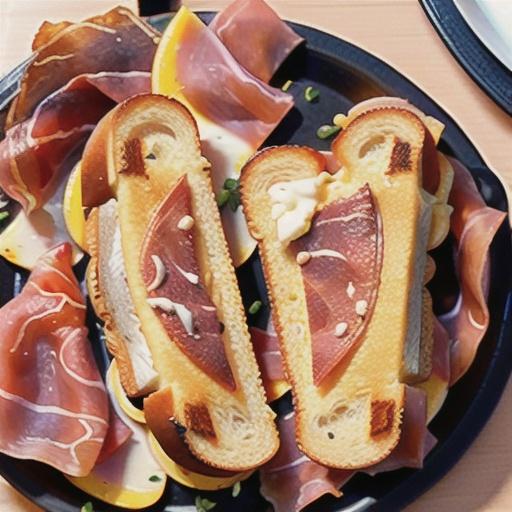 Air Fryer Prosciutto and Mozzarella Grilled Cheese