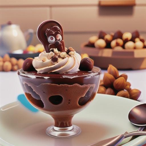 Chocolate and hazelnut mousse