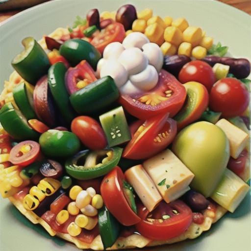 Veggie Mexican Layered Casserole