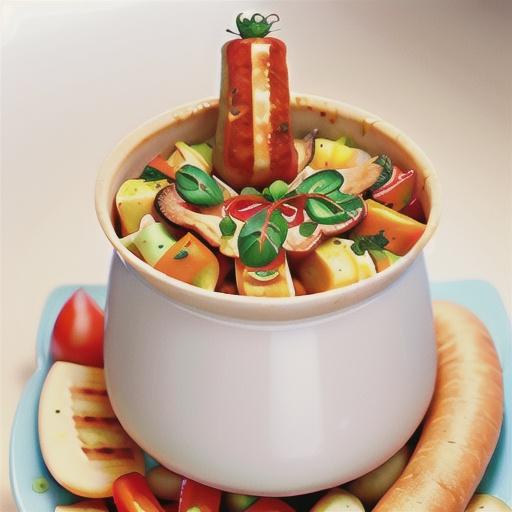 Tomato & chipolata hotpot