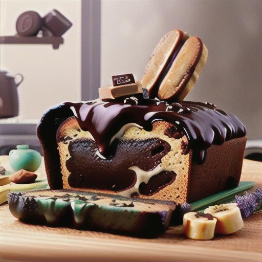 Bitter Chocolate, Lavender, and Banana Tea Loaf