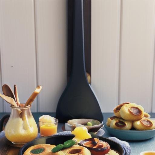 Breakfast eggy crumpets