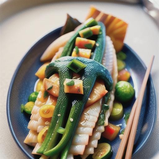 Asian-style steamed snapper