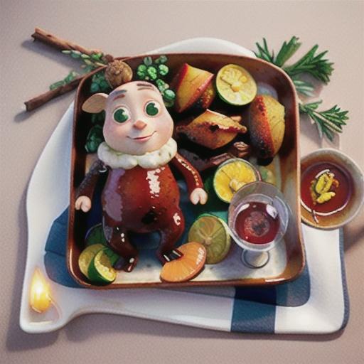 Mulled wine-glazed roast lamb recipe