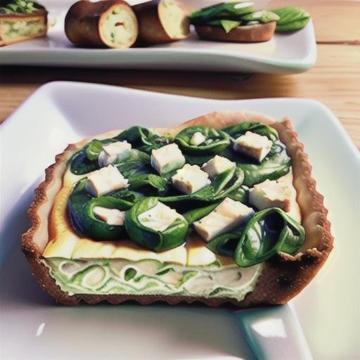 Spinach and feta slice