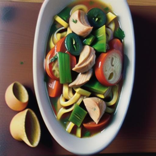 Homemade Roasted Chicken Noodle Soup