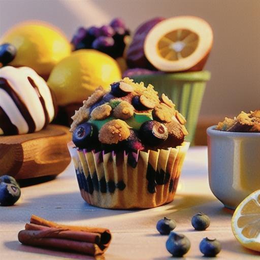 Streusel-Topped Blueberry Muffins