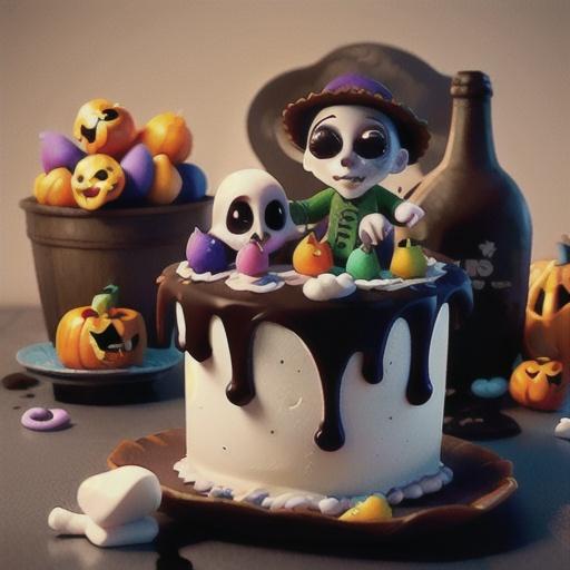 PEEPS® Ghosts in a Graveyard Cake