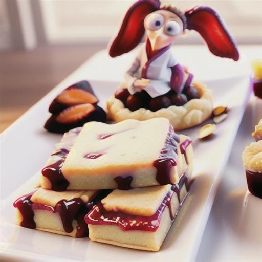 Strawberry-Almond Paste Shortbread Bars