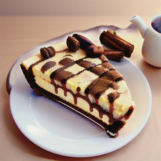 Chai latte cheesecake