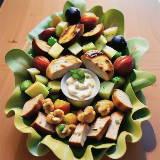Chicken Salad with Apples, Grapes, and Walnuts