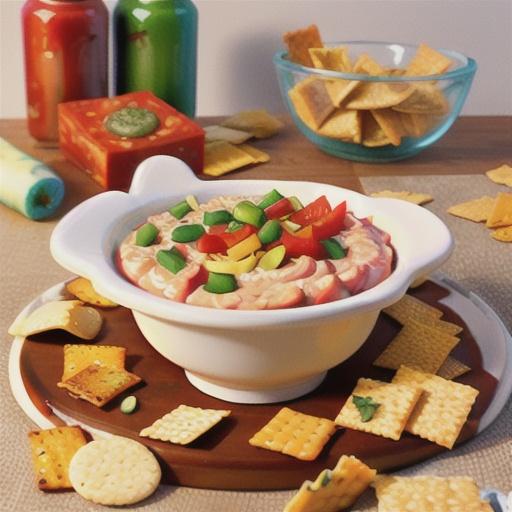 Italian Layered Dip with Crisp Crackers