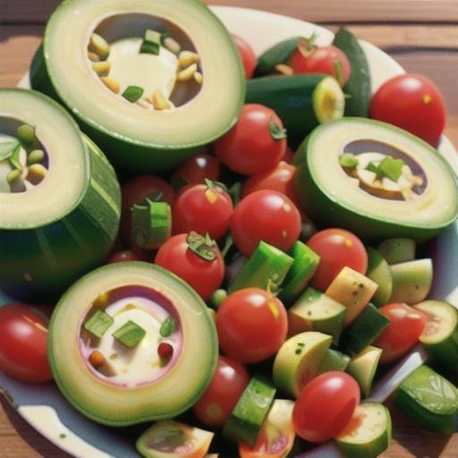 Cool Summer Cucumber and Tomato Toss